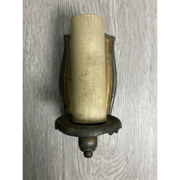 Vintage Antique Bradley and Hubbard Brass Wall Sconce Hard Wired Electric READ - Picture 3 of 7